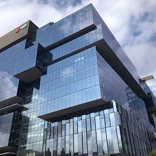 Exterior of office building