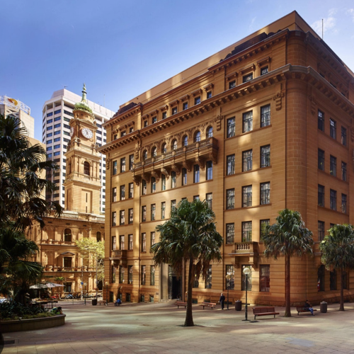 Exterior of office building