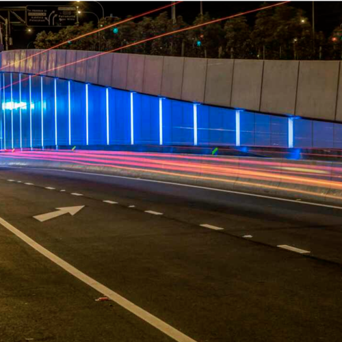 Exterior of WestConnex motorway