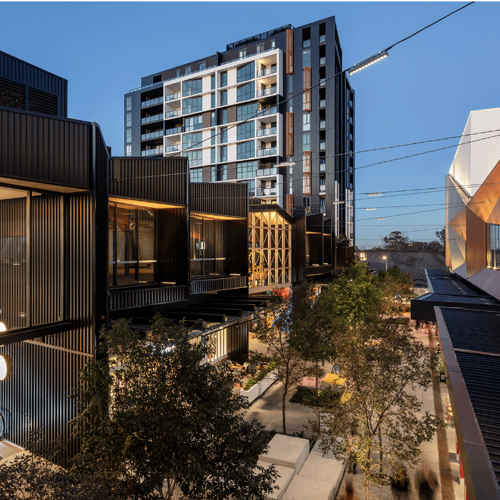 Exterior of office building