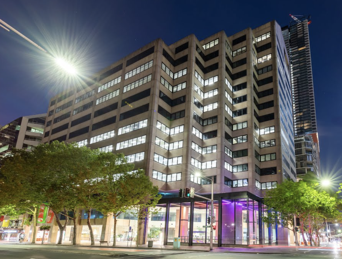 Exterior of office building