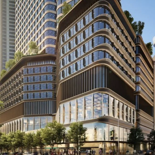 Exterior of office building