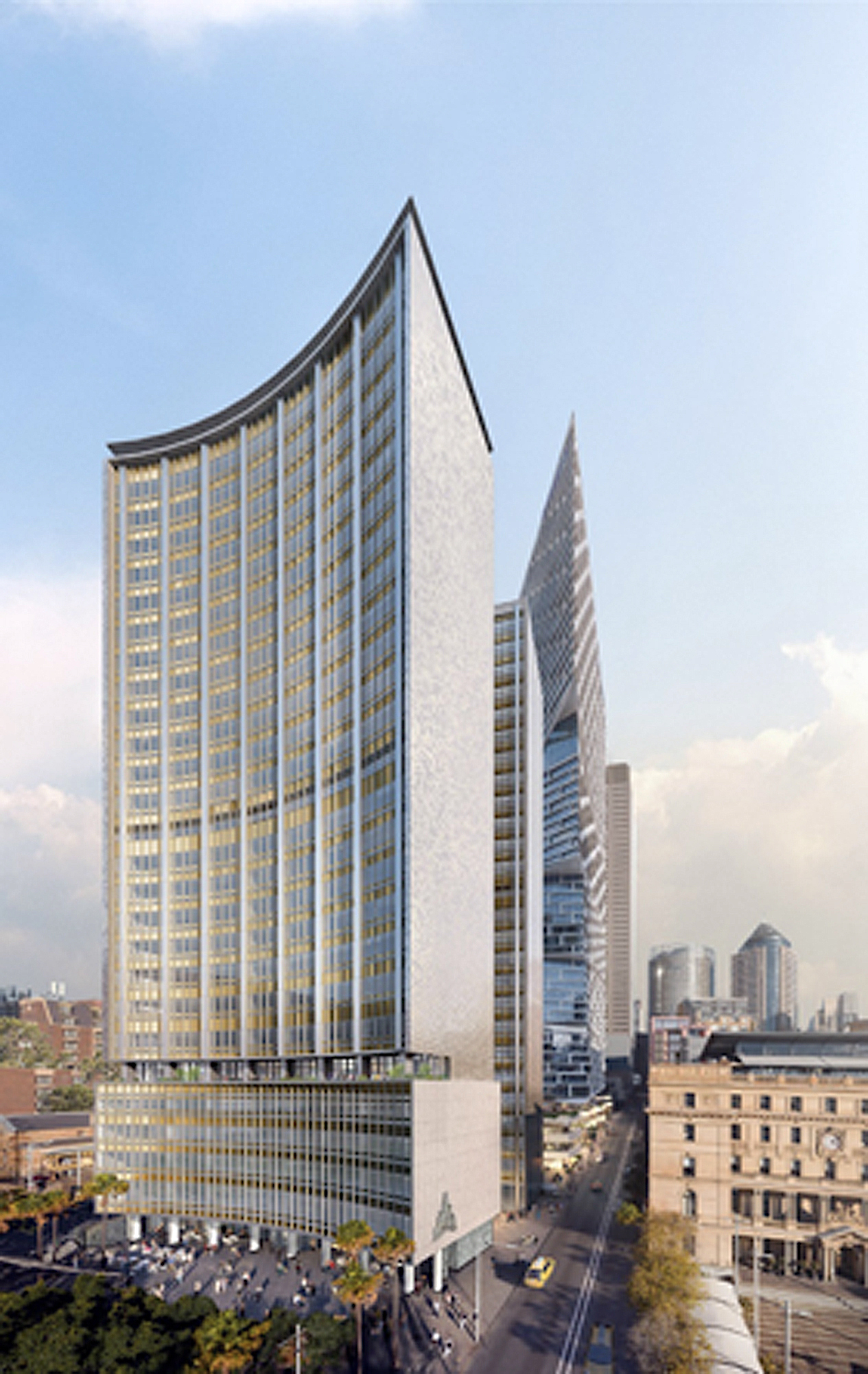 Exterior of office building