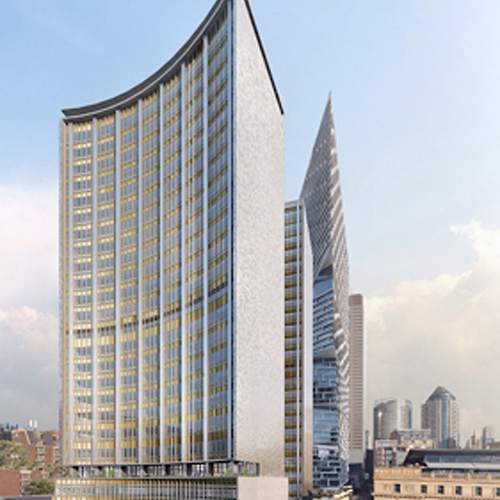 Exterior of office building
