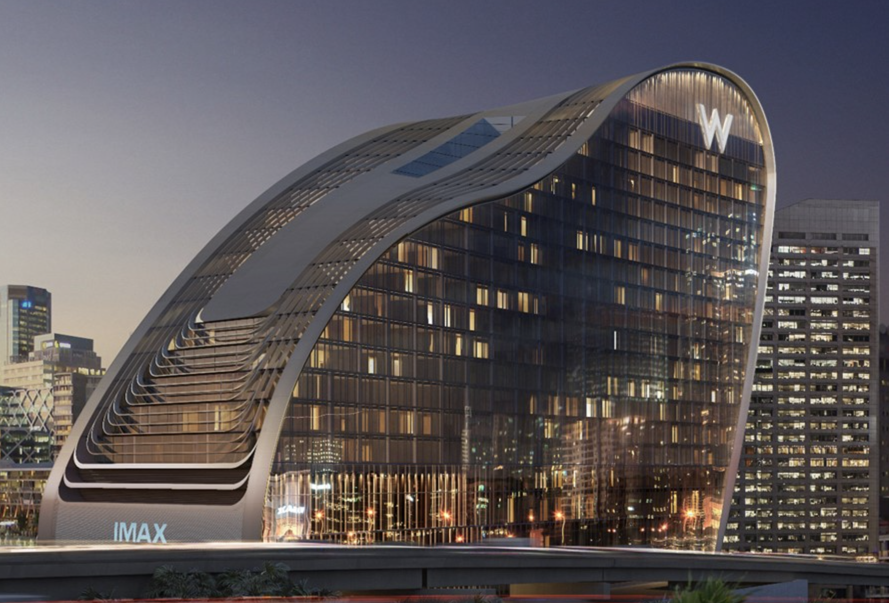 Exterior of office building