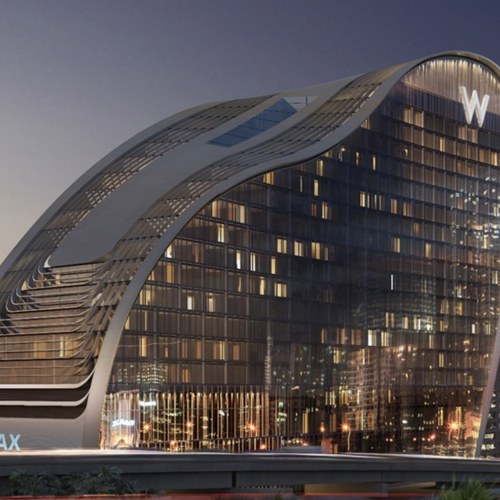 Exterior of office building