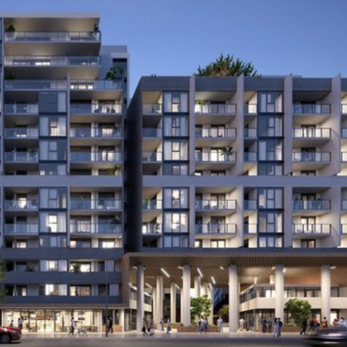 Exterior of apartments