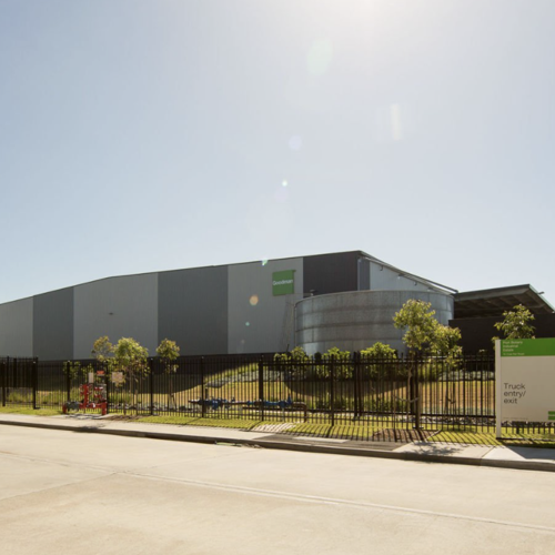 Exterior of manufacturing plant