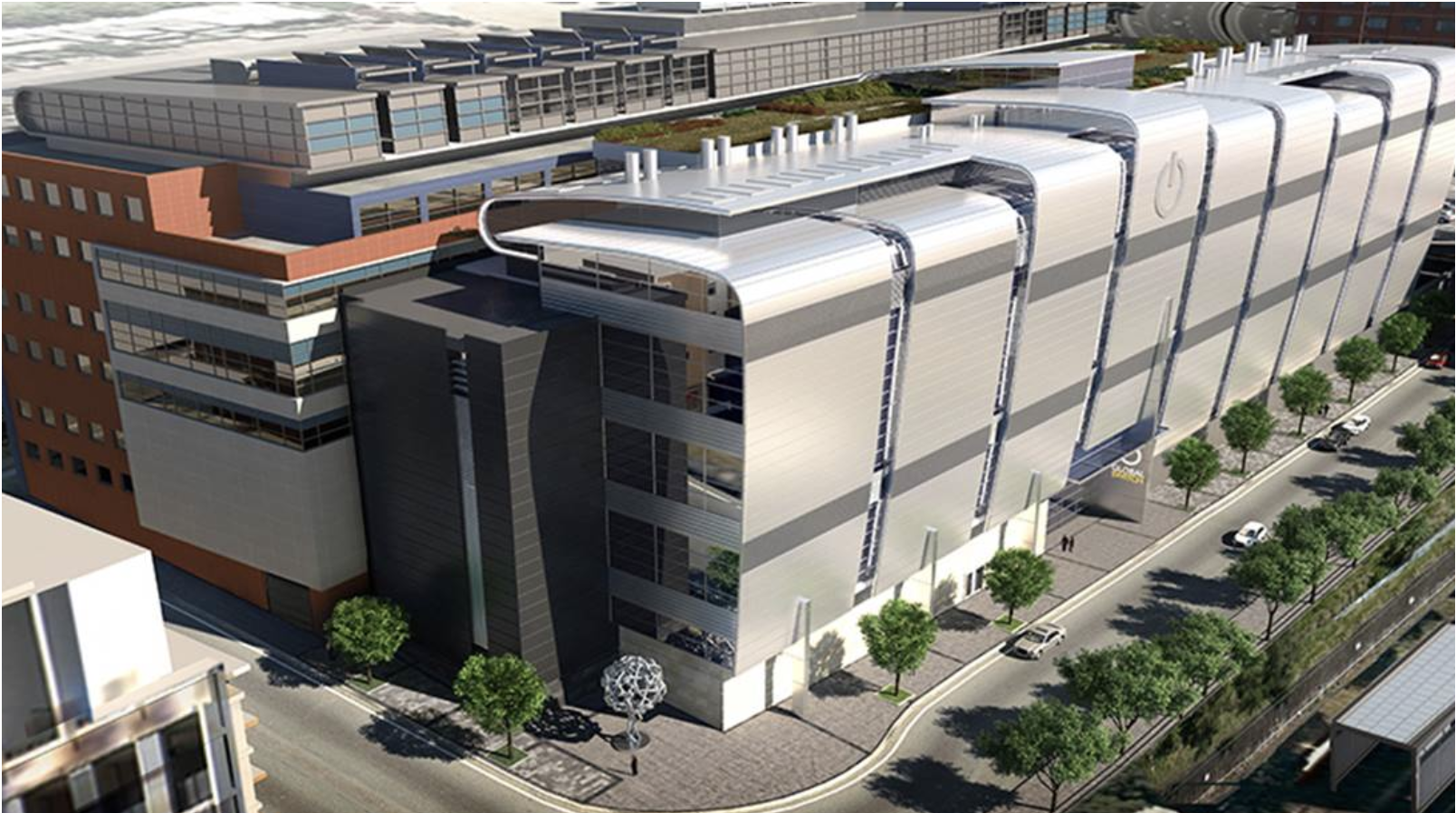 Exterior of office building