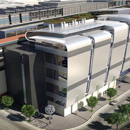 Exterior of office building