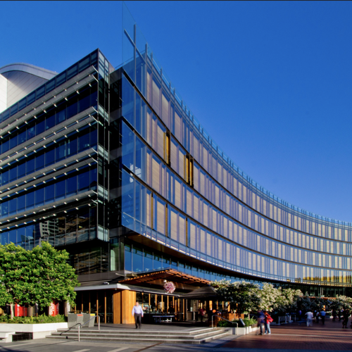 Exterior of office building